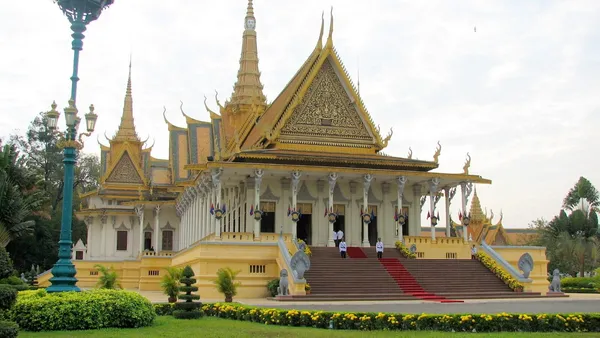 Sala Tronowa w Pałacu Królewskim w Phnom Penh